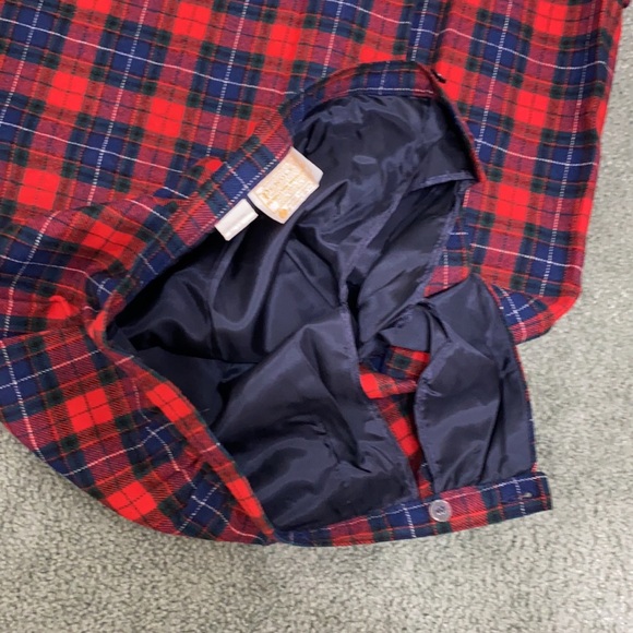 VTG Pendleton Tartan Plaid Wool Skirt 12 - Picture 3 of 8
